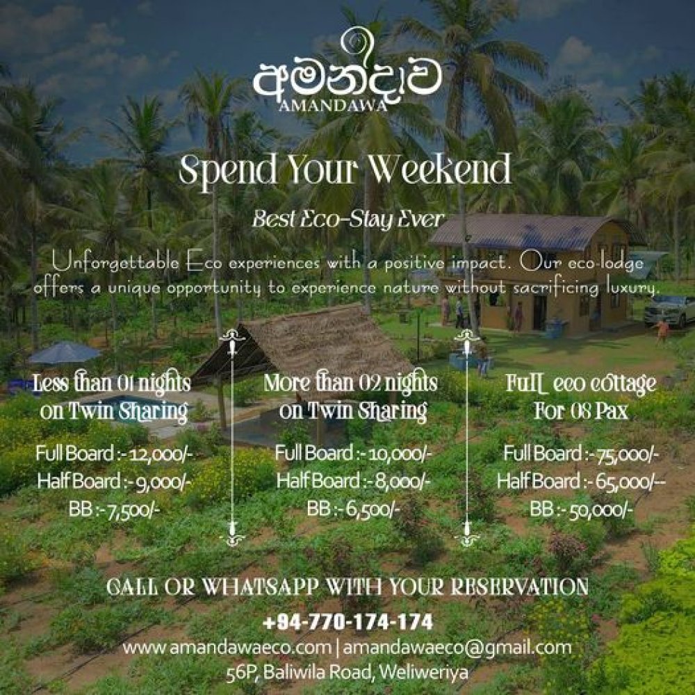 Amandawa Eco - Organic Senctuary Accommodation Offer