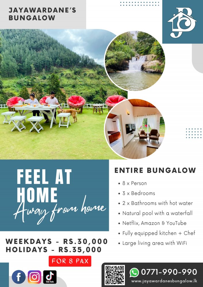 Jayawardane’s Bungalow Accommodation Offer