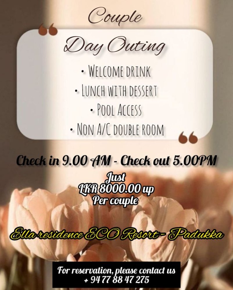 Ella Residence ECO Resort Couple Day Outing Places Offer