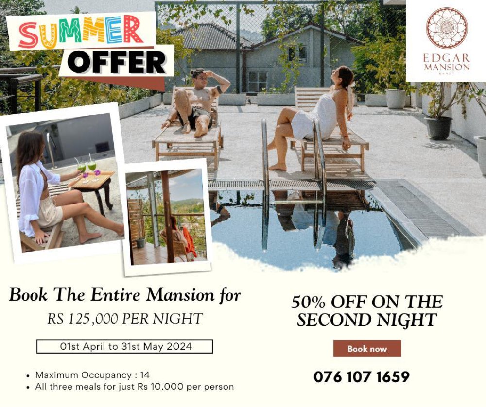 Edgar Mansion Kandy Accommodation Offer