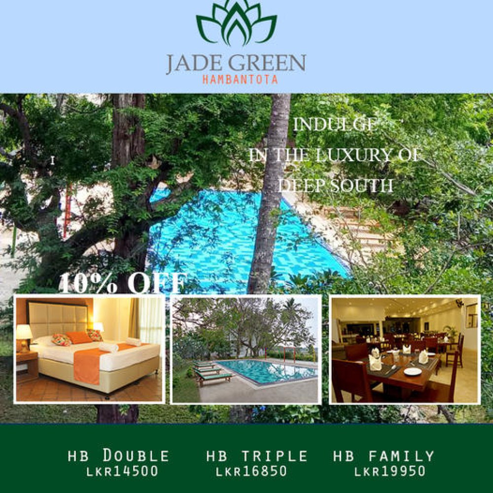 Jade Green Hotel Hambantota Accommodation Offer
