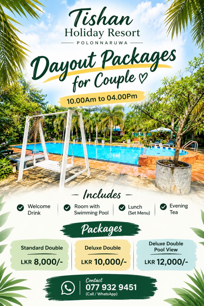 Tishan Holiday Resort Couple Day Outing Places Offer