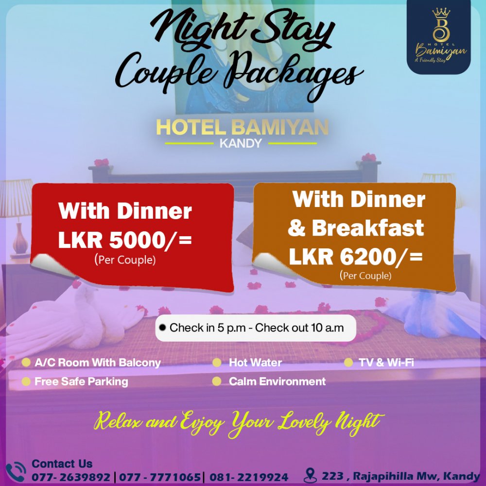 Hotel Bamiyan Night Out Packages Offer