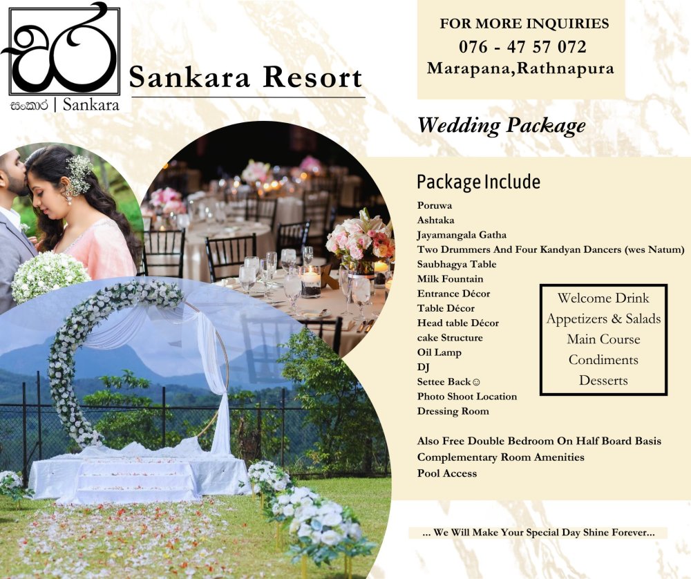 Sankara Resort  Banquet Hall Offer