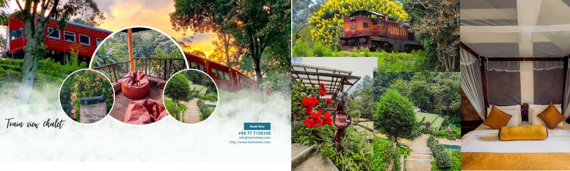 Train View Chalet Background image